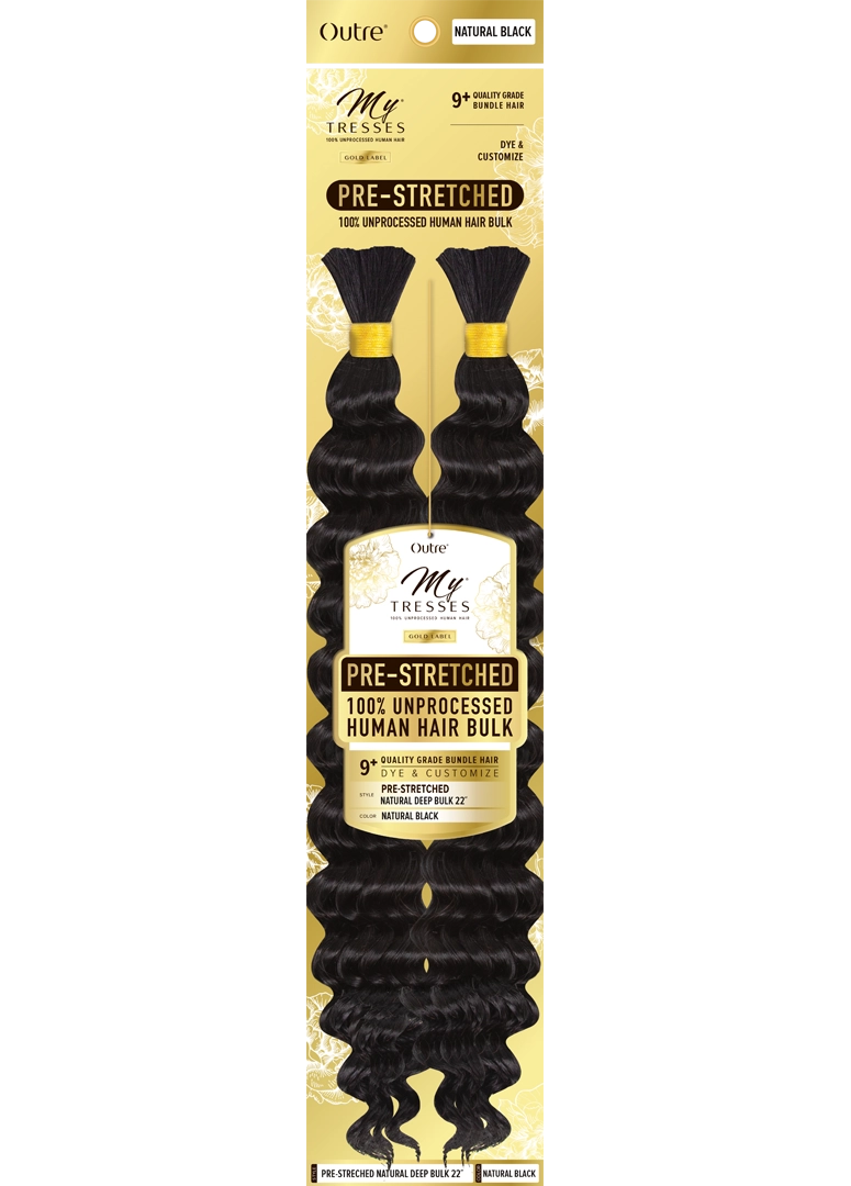 Outre Mytresses Gold Label Human Hair Natural Prestretched- Deep Bulk 22" -Natural