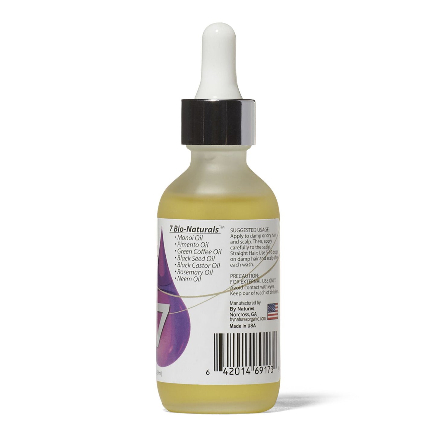 By Natures Bio 7 Hair Growth Oil (2oz)