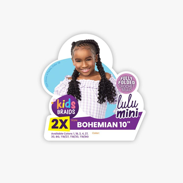 Sensationnel Crochet Braids Lulu Mini Fully Folded 2X Bohemian 10"