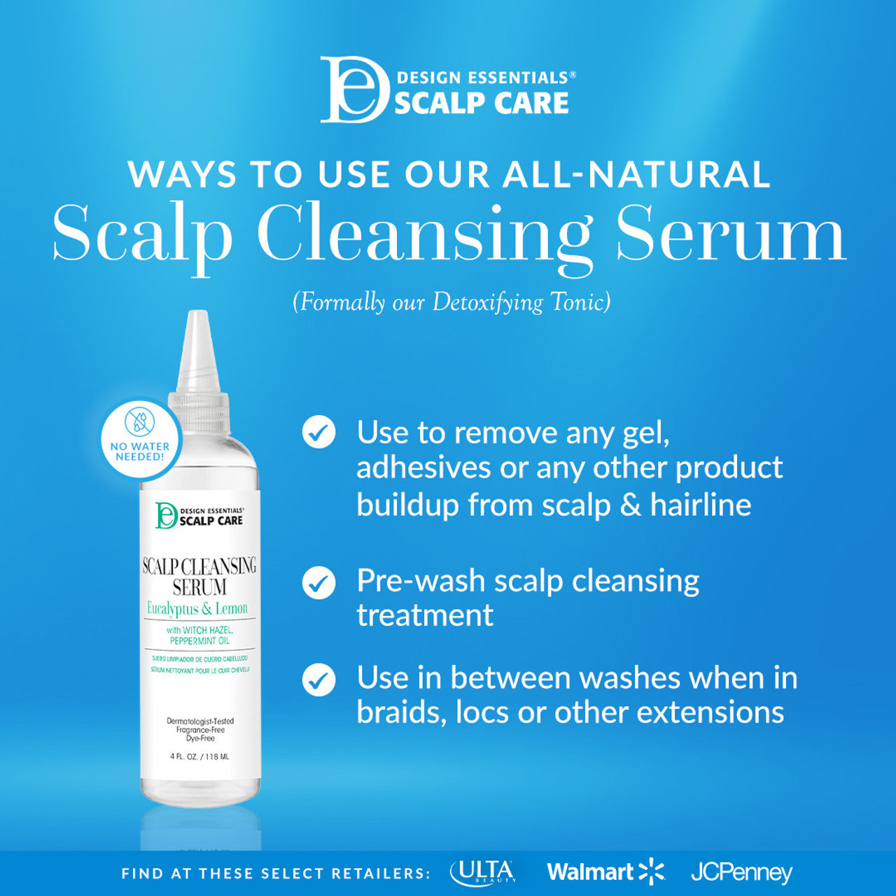DESIGN ESSENTIALS Scalp Care Scalp Cleansing Serum 4oz
