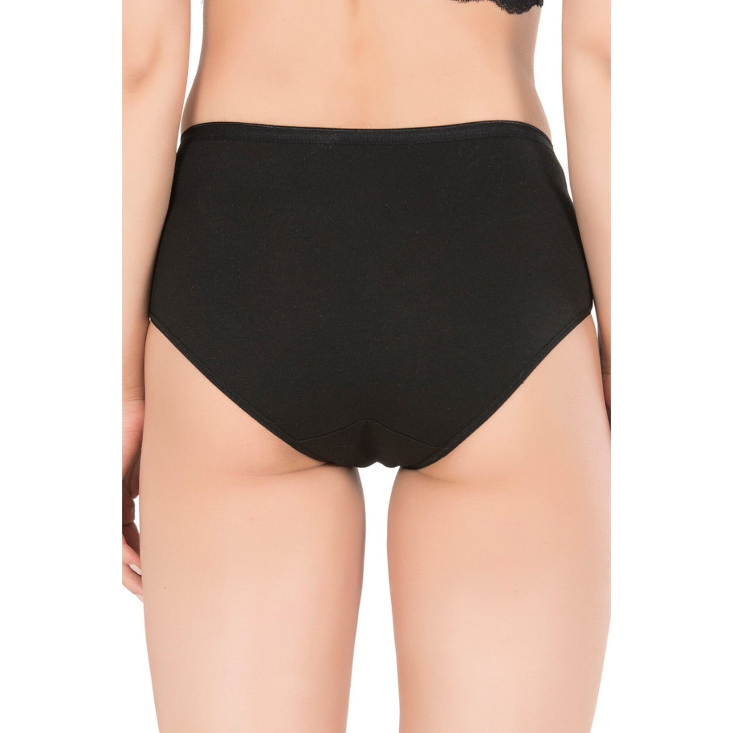 Women’s High-Waist Modal Cotton Panties – 3-Pack Seamless, Breathable, Full-Coverage Briefs (Black, Skin, White)