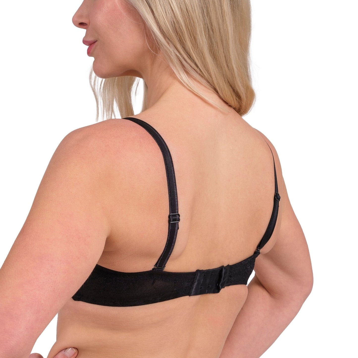 Women’s Lace Underwire Bra – Full-Coverage, Adjustable Straps & Breathable Floral Lingerie (Black, White, Nude)