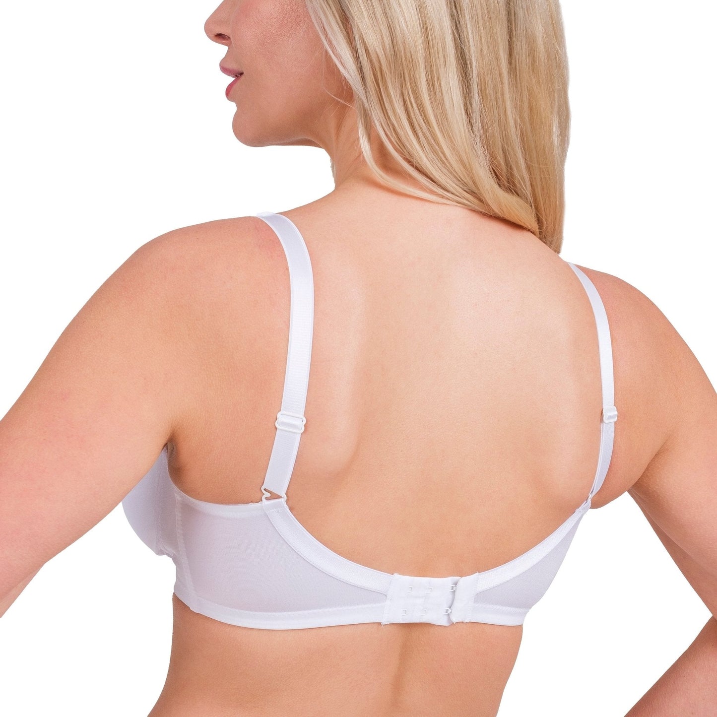 Wireless Full-Coverage Lace Bra – Lightweight, Breathable & Soft Support for Daily Comfort (White, Black, Skin)