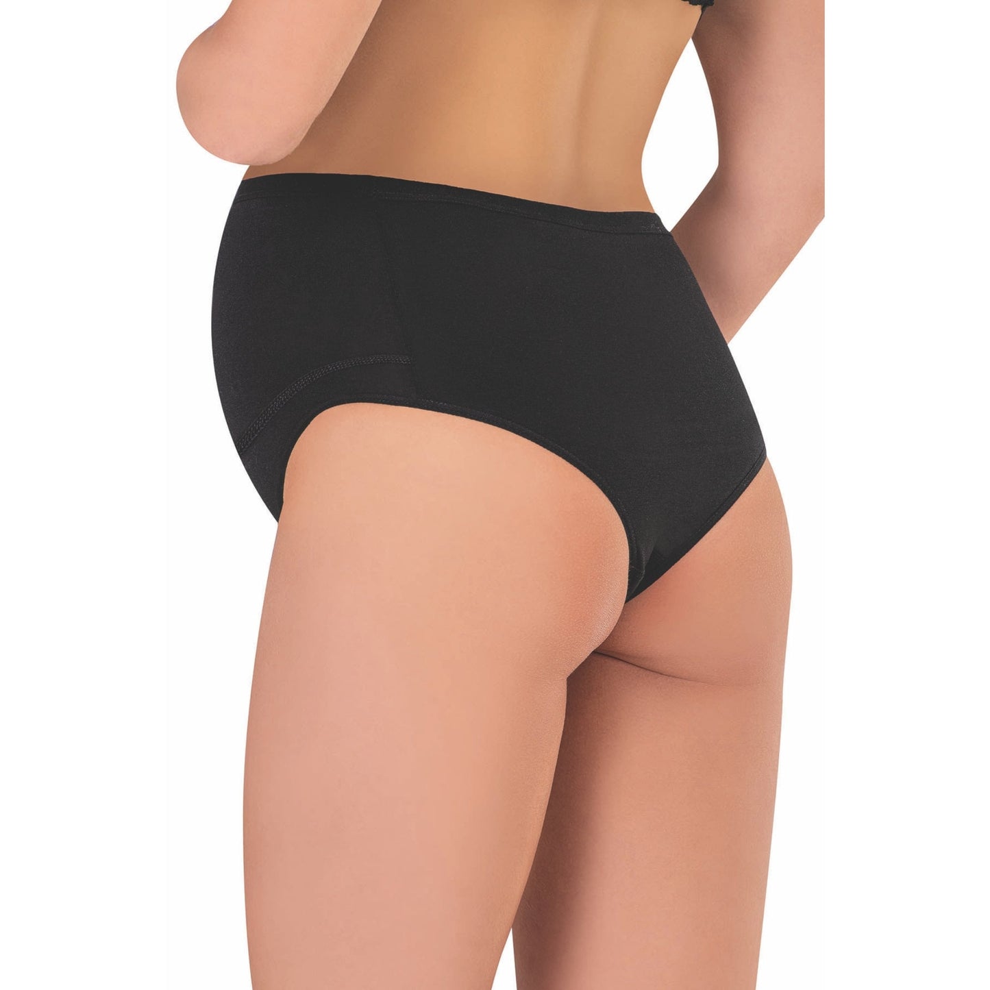 3-Pack Cotton Maternity Briefs – Soft, Stretchy & Breathable Pregnancy Underwear (White, Black, Skin)