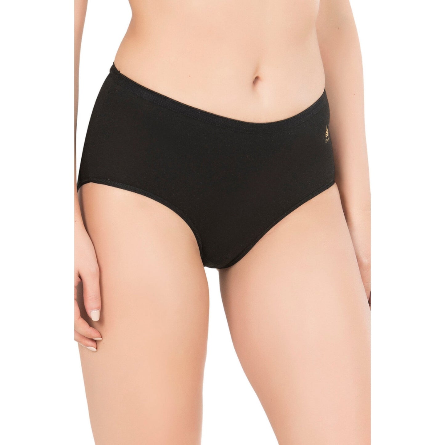 Women’s High-Waist Modal Cotton Panties – 3-Pack Seamless, Breathable, Full-Coverage Briefs (Black, Skin, White)