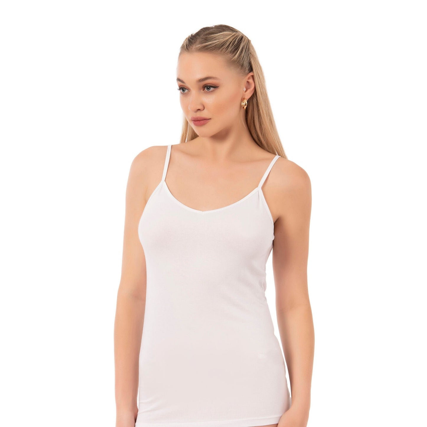 Women's Cotton Modal Camisole – Soft Adjustable Strap Tank Top for Everyday Comfort
