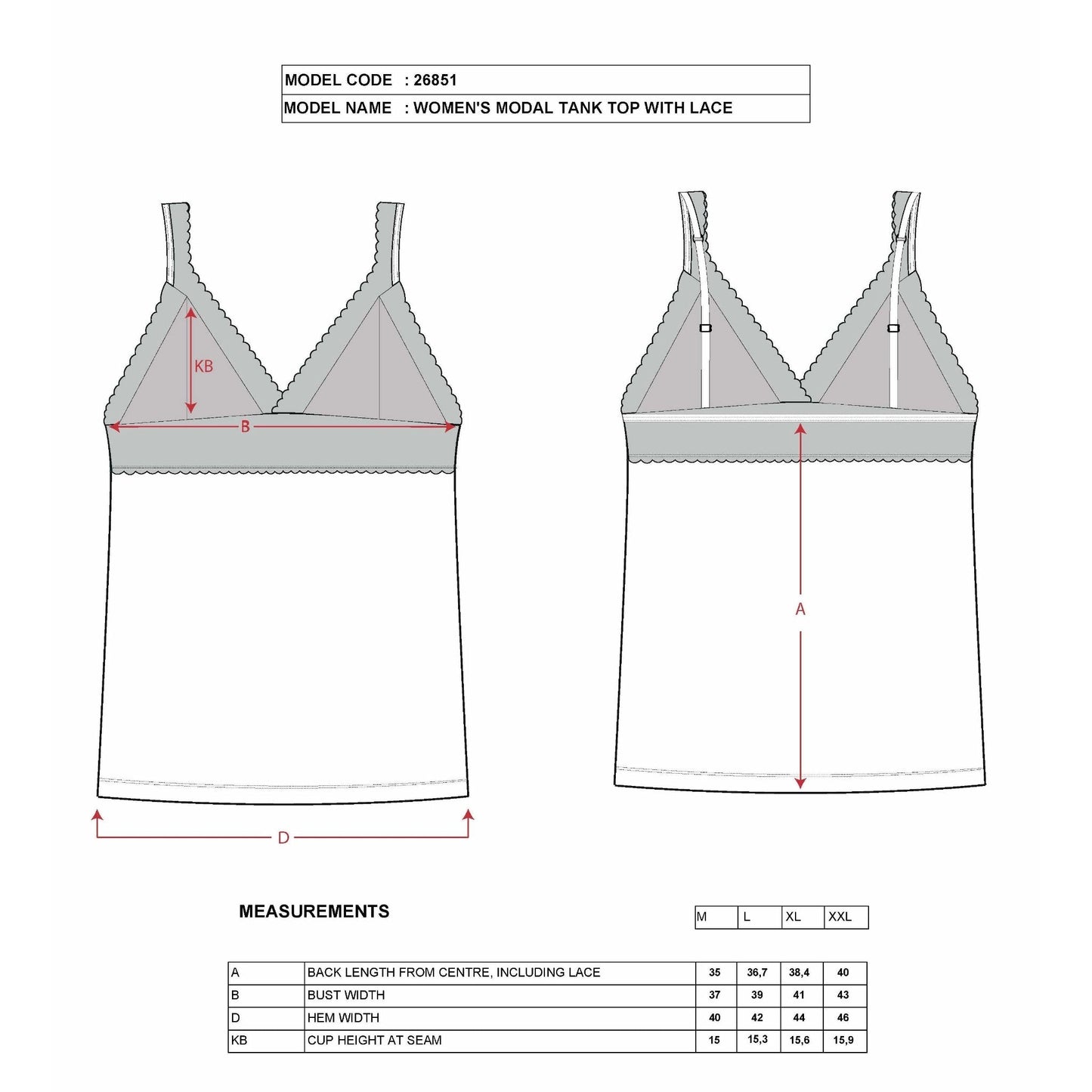 Women’s Lace Trim Cotton Modal Camisole – V-Neck Stretch Tank Top with Wide Straps