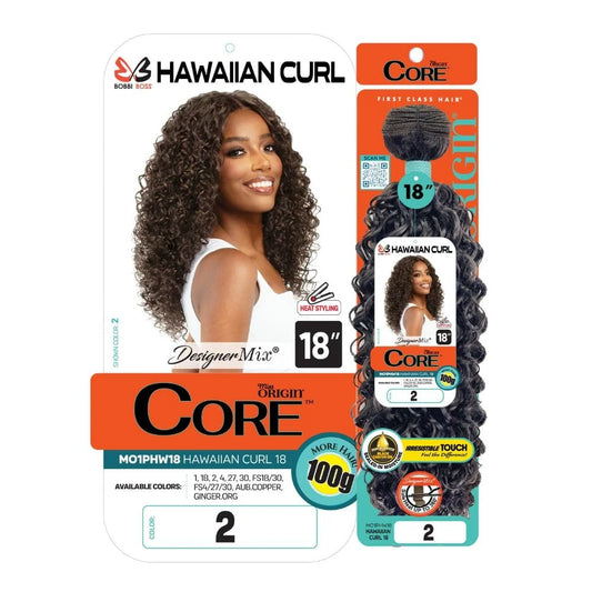 CORE Miss Origin Synthetic Quick Weave Hair - Hawaiian Curl 18"
