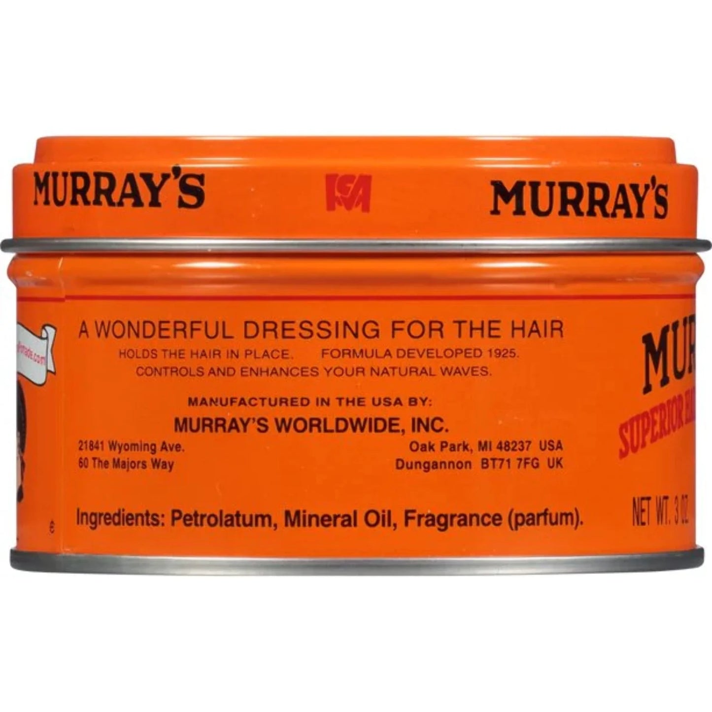 Murray's Superior Shine Enhancing Texturizing Hair Dressing Pomade, 3 oz