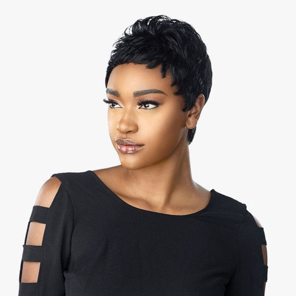SENSATIONNEL EMPIRE SALT & PEPPER Human Hair Wig – MONA