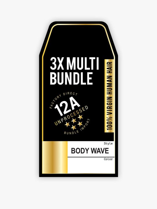 3X Multi Bundle Body Wave 12" 14" 16" - Natural