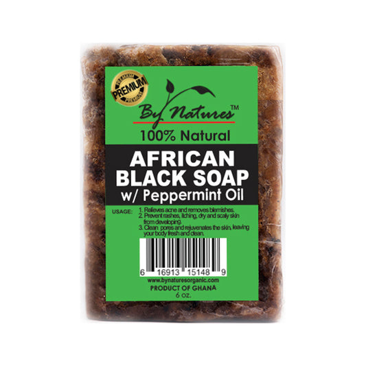 African Black Soap with Peppermint Oil