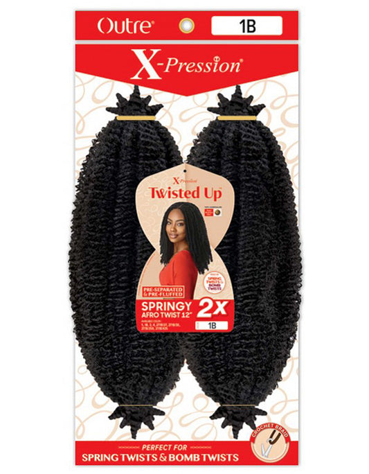 x-pression springy afro twist 12" braiding hair - Color 2