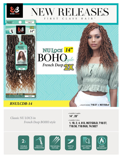 Bobbi Boss Nu Locs French Deep Boho Style 14" 2x Pack