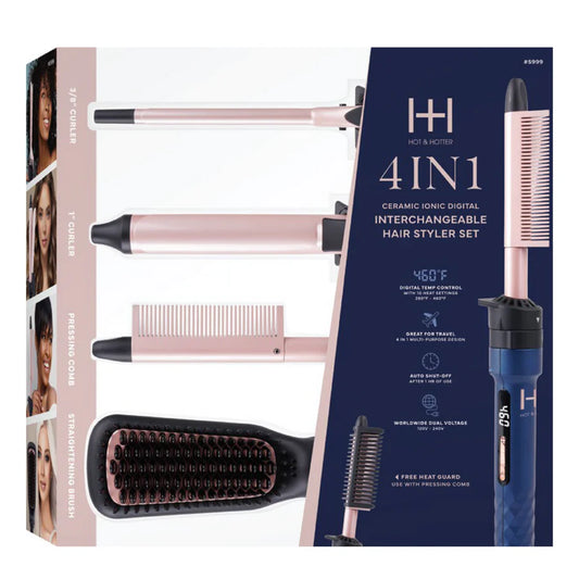 ANNIE Hot & Hotter 4 in 1 Ceramic lonic Digital Interchangeable Hair Styler