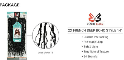 Bobbi Boss Nu Locs French Deep Boho Style 14" 2x Pack