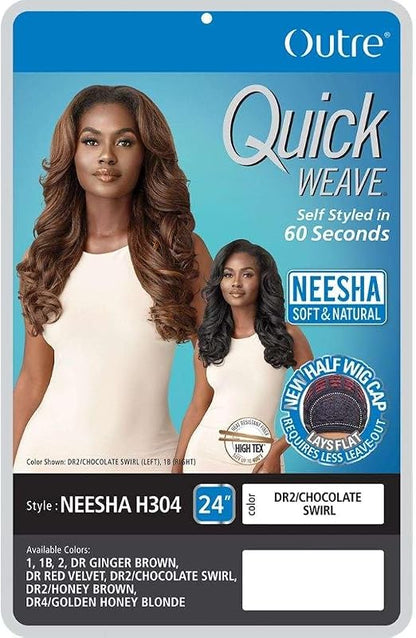 Outre Synthetic Quick Weave Half Wig - NEESHA