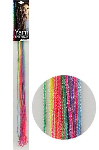 Hair Decoration Yarn For Braid FILIT06RAN (RAINBOW)-dz