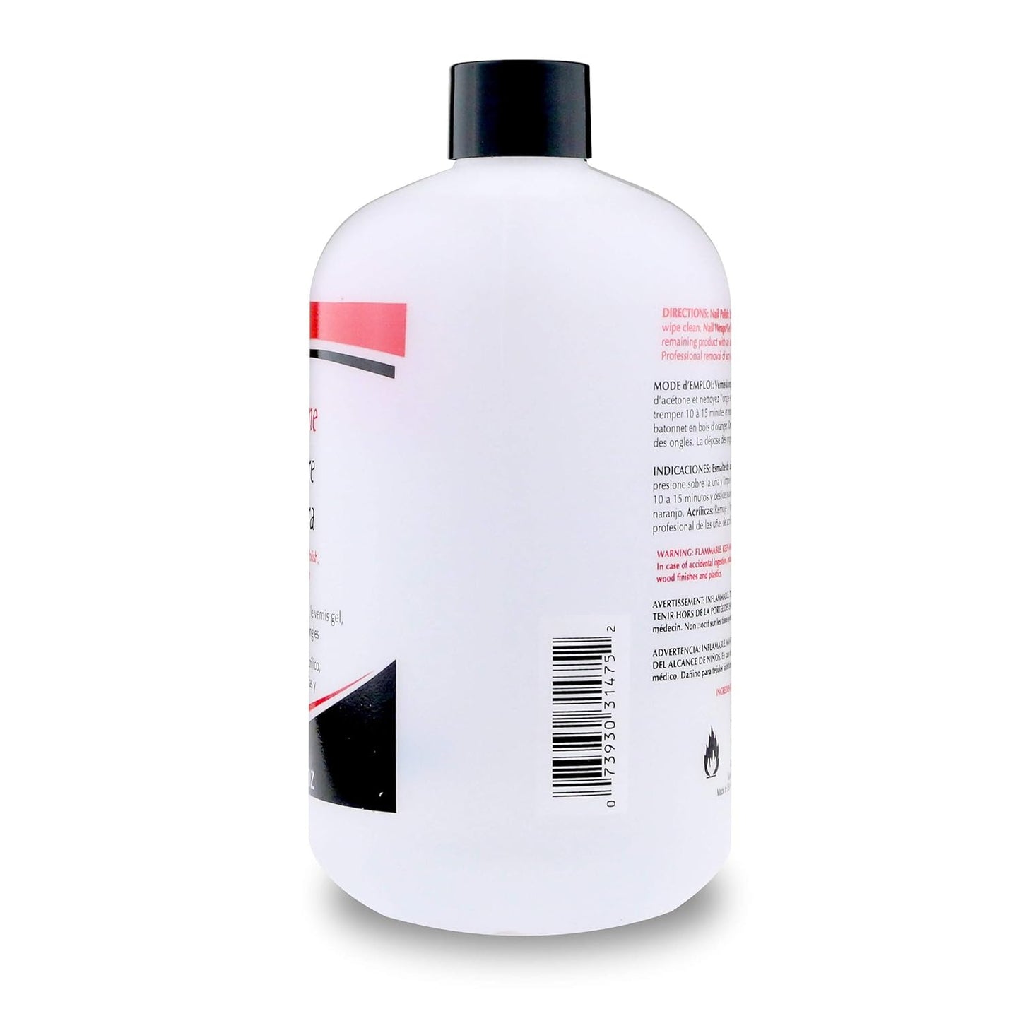 Super Nail Pure Acetone 16 Fl Oz