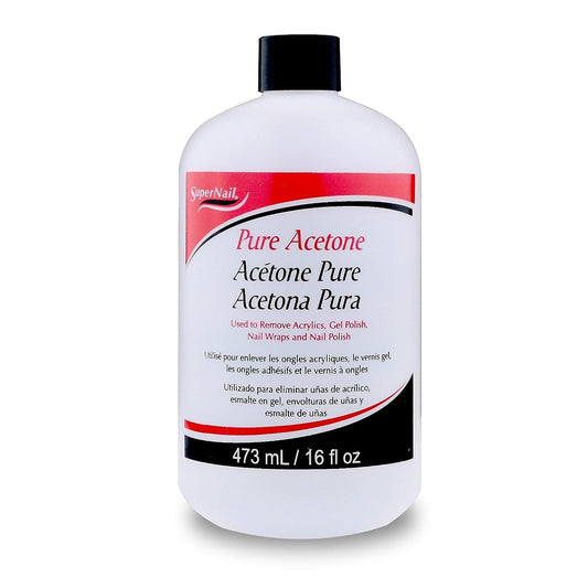 Super Nail Pure Acetone 16 Fl Oz