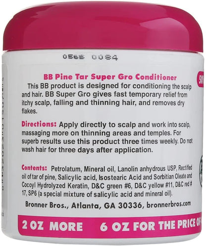 BRONNER BROS. - Pine Tar Super Gro Conditioner 6oz