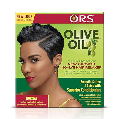 Ors Organic Root Stimulator Olive Oil New Growth Relaxer Normal, 1 Ea