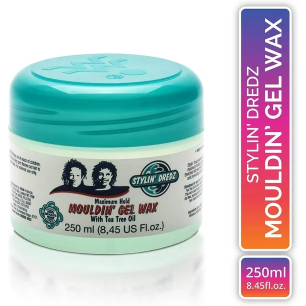 Stylin Dredz Maximum Hold Mouldin Gel Wax with Tea Tree Oil