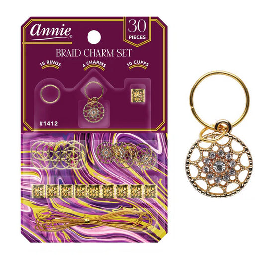 Annie Braid Charm Set, Circle Patterned Diamond