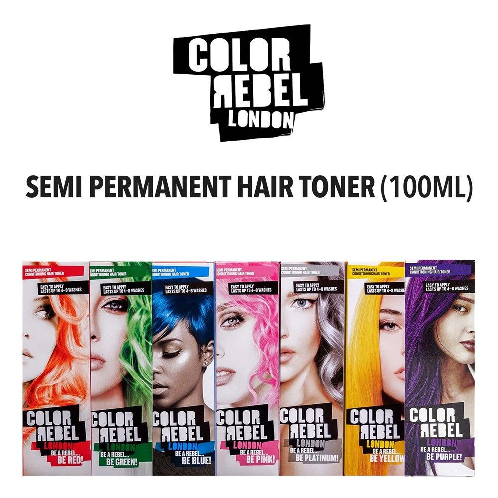 Color Rebel London Semi-Permanent Conditioning Hair Toner (100ml)