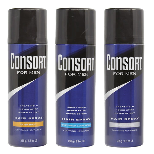 CONSORT For Men Hair Spray (8.3oz) Extra Hold