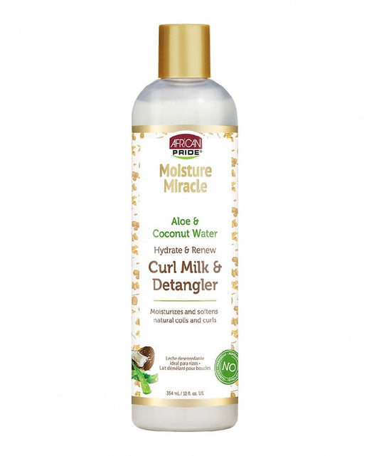 African Pride Moisture Miracle Curl Milk & Detangler (12oz)