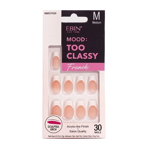 EBIN Mood Too Classy French Nail Tips