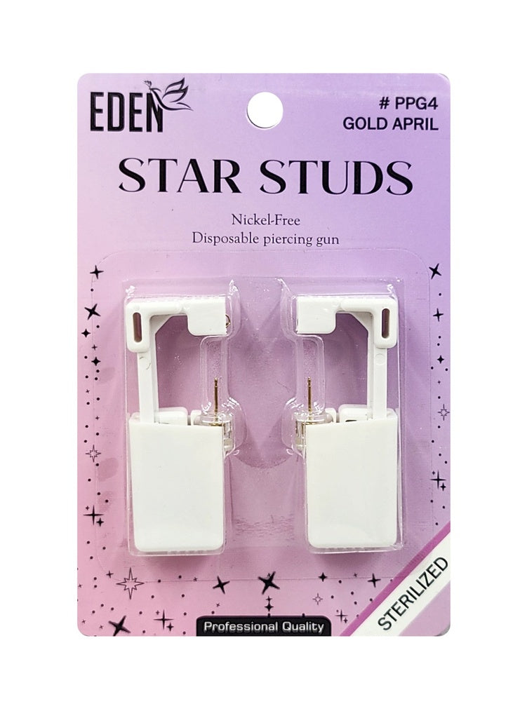 Eden Star Studs Self Ear Piercing Gun Set