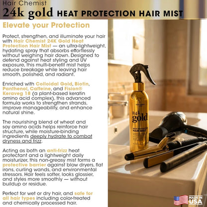 Hair Chemist 24k Gold Heat Protection Hair Mist 8