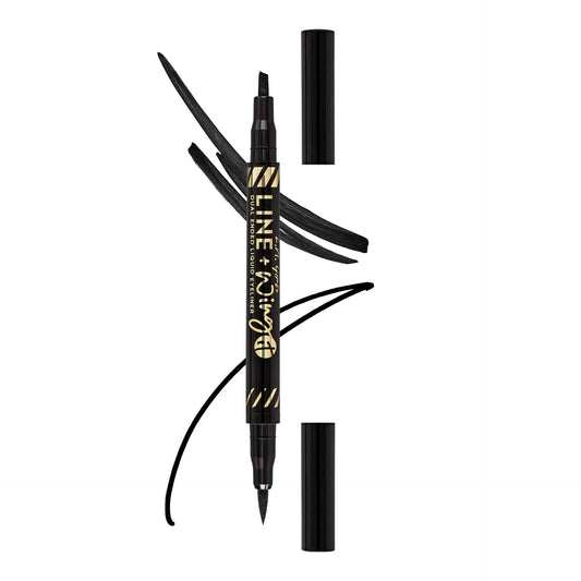 LA Girl Sunset Daze  Line + Wing It Dual Ended Liquid Eyeliner Black