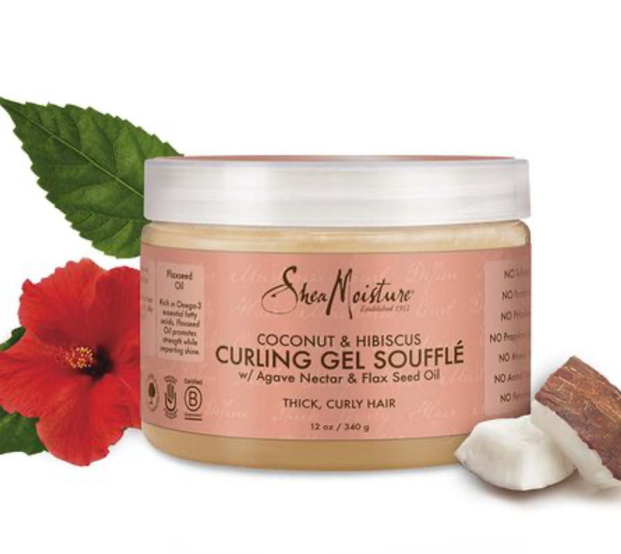 SHEA MOISTURE COCONUT & HIBISCUS CURLING GEL SOUFFLÉ   350g