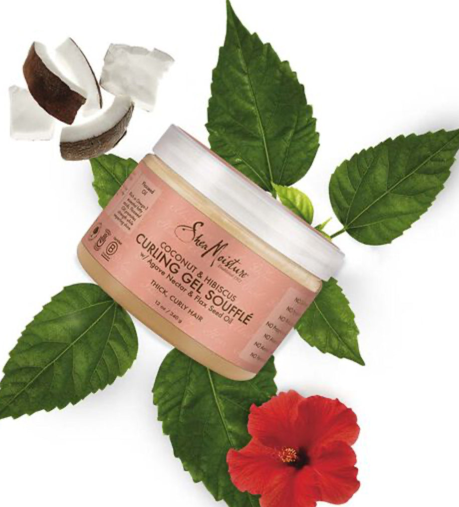 SHEA MOISTURE COCONUT & HIBISCUS CURLING GEL SOUFFLÉ   350g