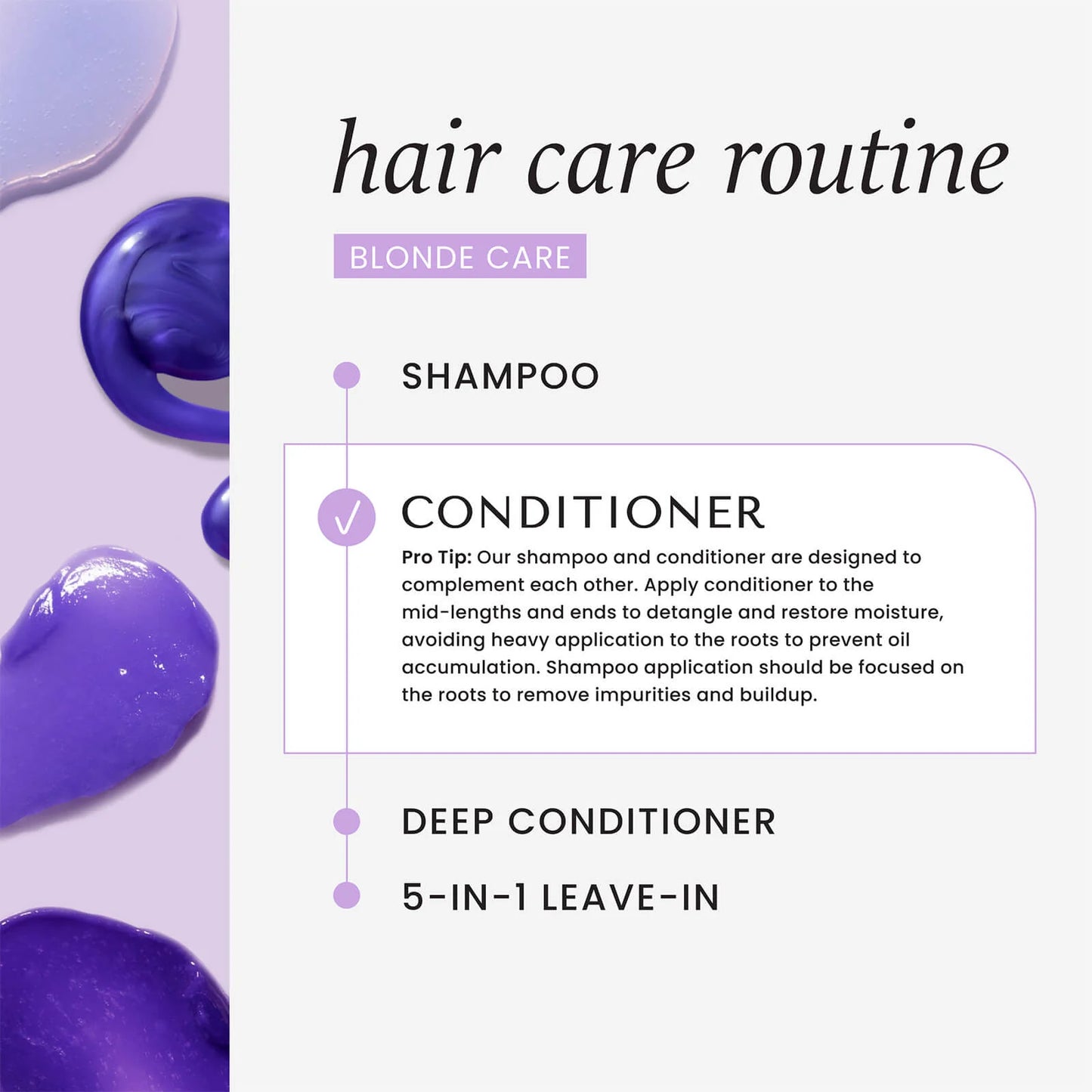 HASK Blonde care purple toning conditioner 355mL 12 oz