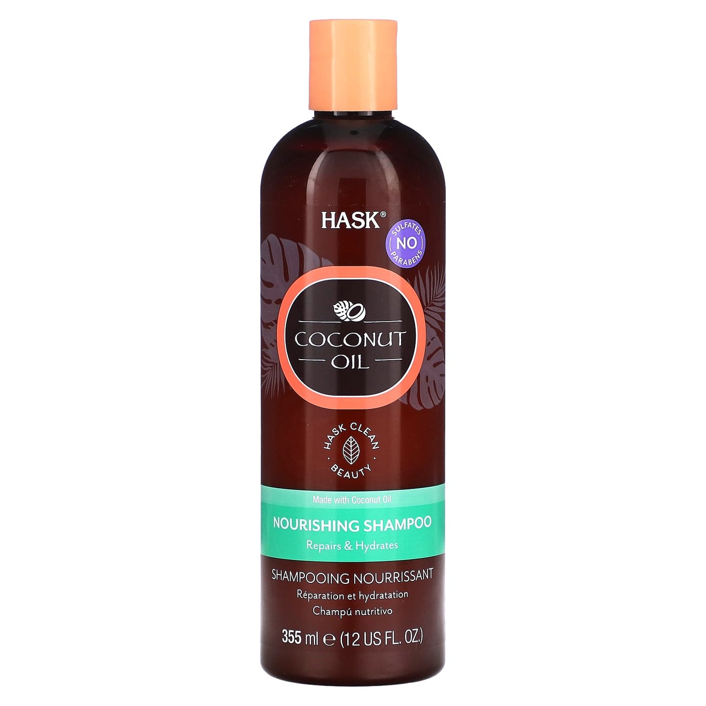 HASK Coconut oil Nourishing Shampoo  355mL  12 oz