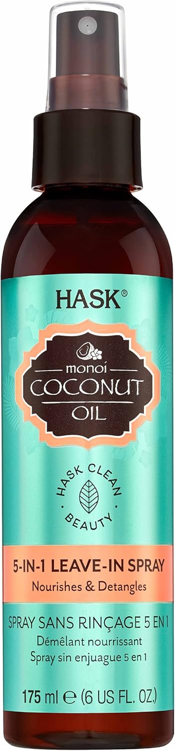 HASK monoi coconut oil 5 in 1 leave-in spray  175mL 6 oz