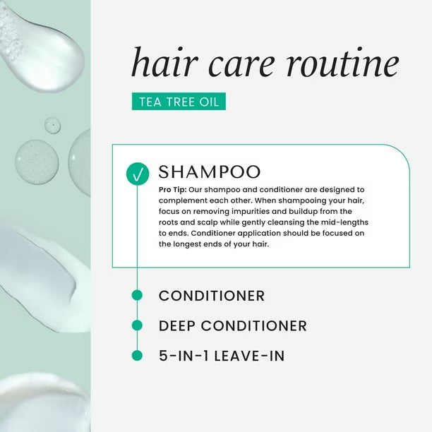 HASK Tea Tree Oil Invigorating Shampoo 355mL 12 oz