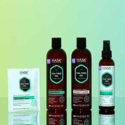 HASK Tea Tree Oil Invigorating Shampoo 355mL 12 oz