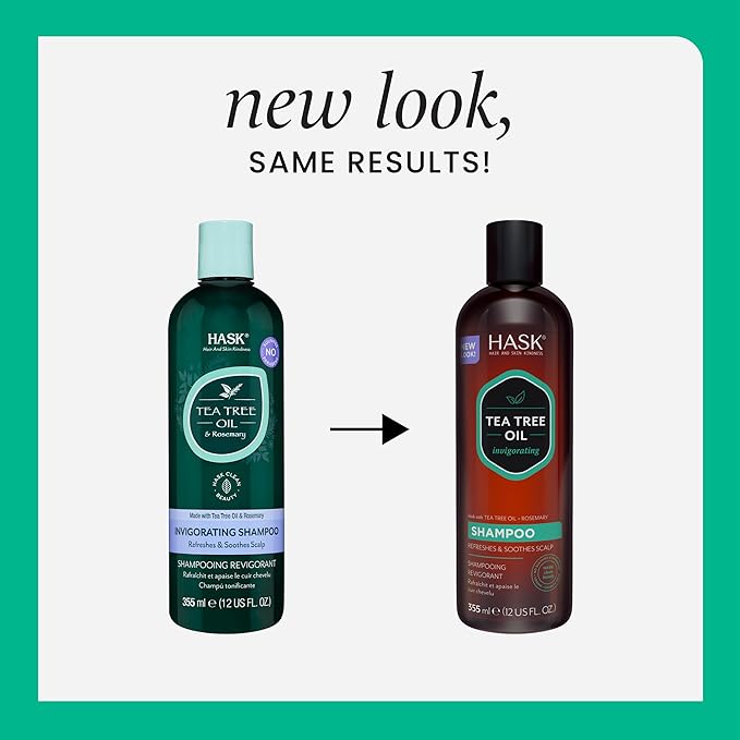 HASK Tea Tree Oil Invigorating Shampoo 355mL 12 oz