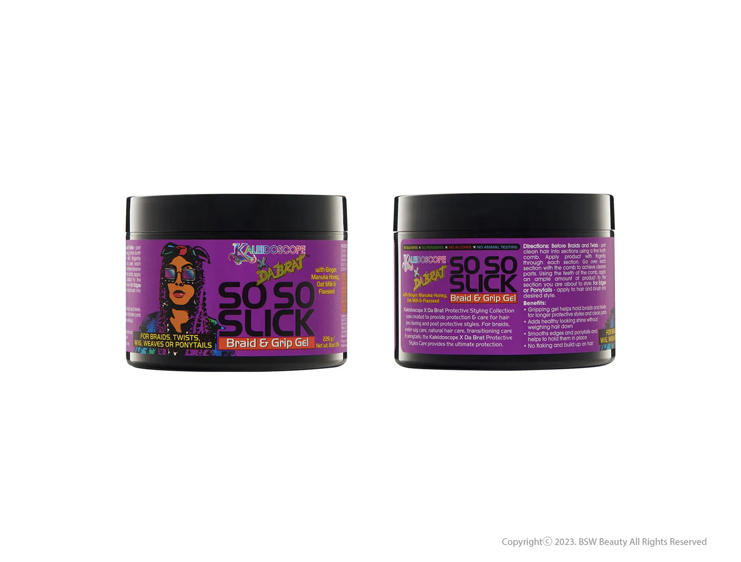 KALEIDOSCOPE xDaBRat so so slick Braid and Grip Gel  226g   8 oz