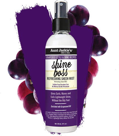 AUNT JACKIE’S Shine boss Refreshing Sheen Mist 118mL 4 oz