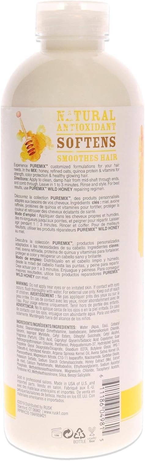 RUSK puremix Wild Honey repairing conditioner  340g  12 oz