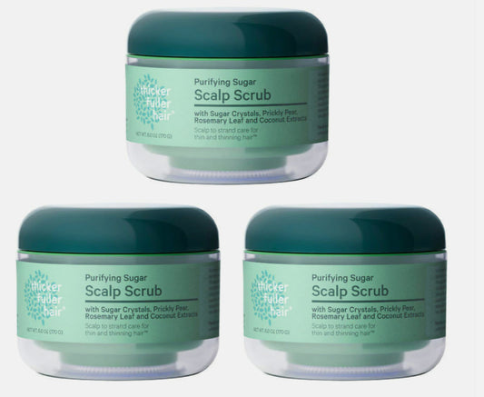 THICKER FULLER HAIR Purifying Sugar Scalp Scrub  170g  6 oz