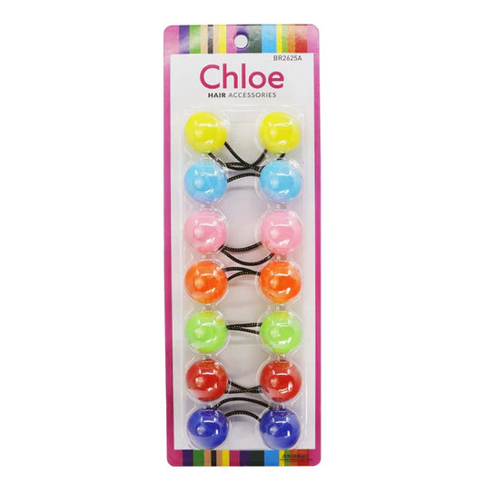 CHLOE Hair Accessories white ball hair Tie  BR2630W