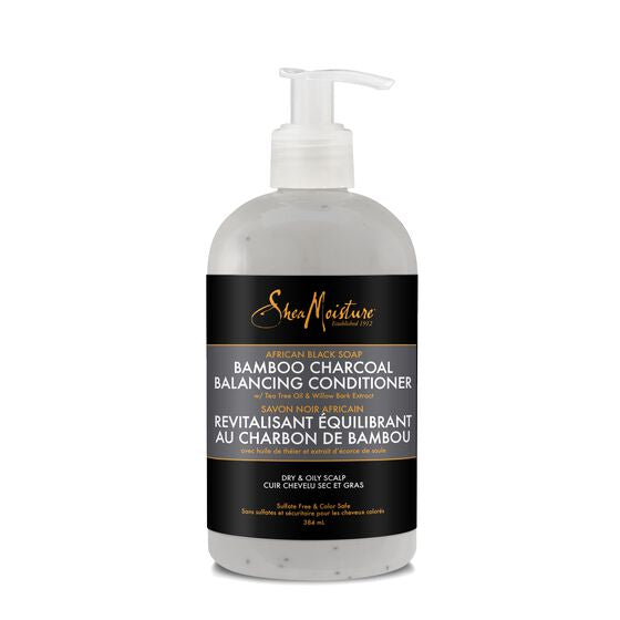 Shea Moisture African Black Soap Bamboo Charcoal Balancing Conditioner 384ml