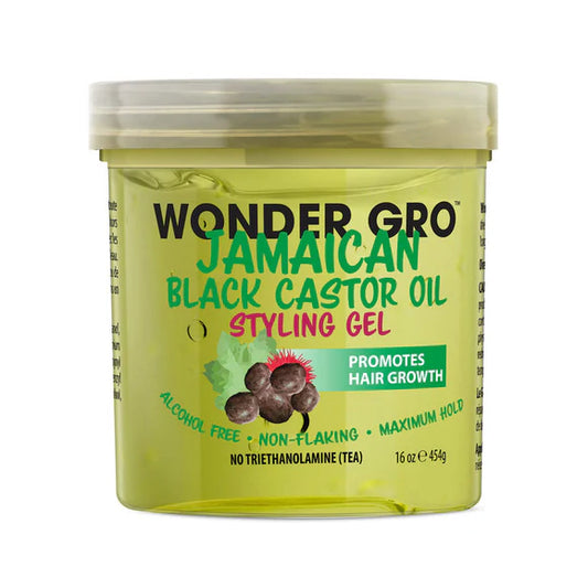 WONDER GRO Jamaican black castor oil Styling Gel 16 oz